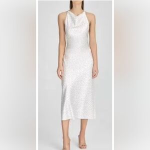 SIGNIFICANT OTHER Diedra Dress White With Brown Polka Dots